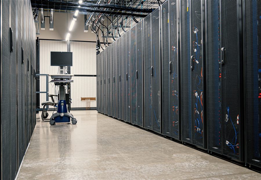 Server room aisle